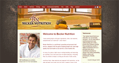 Desktop Screenshot of beckernutrition.com