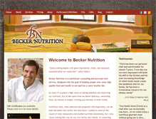 Tablet Screenshot of beckernutrition.com